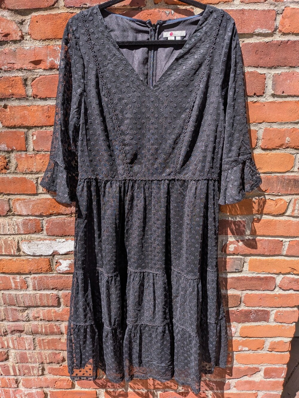 Boden Black Lace Dress Size 14